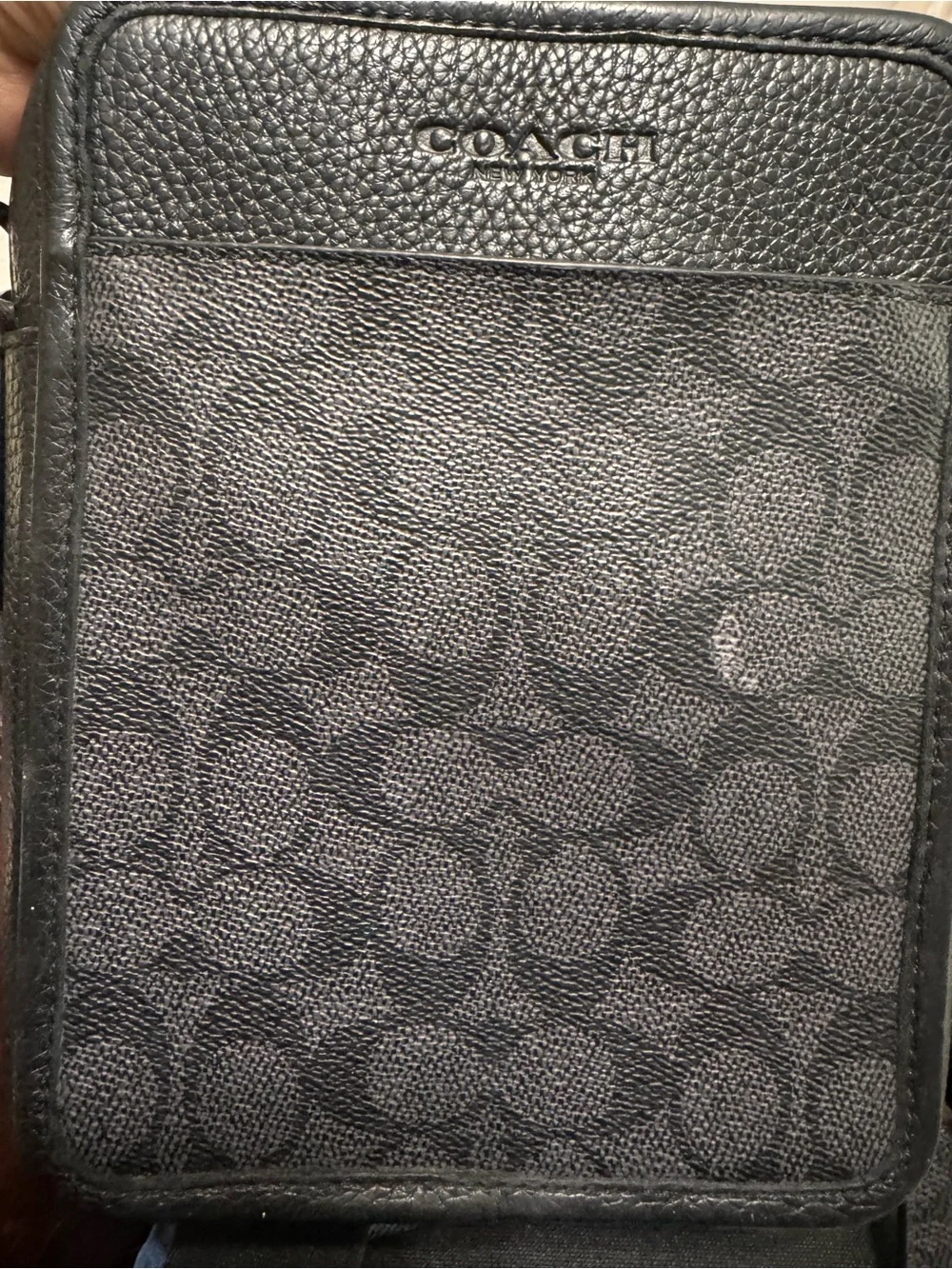 Coach Sullivan Black Signature Canvas Crossbody Bag